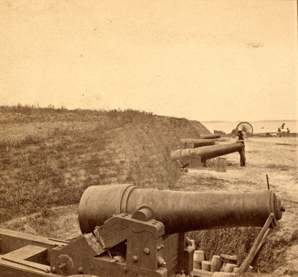 Detail of Fort Johnson, James Island, S.C., showing the face towards the channel by Anonymous