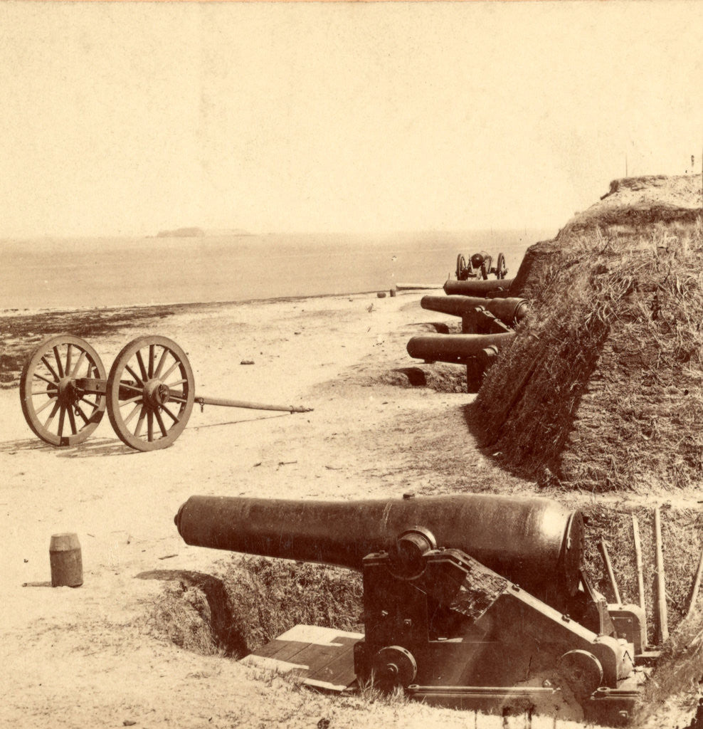 Detail of Water Battery of Fort Johnson, James Island, S.C. by Anonymous
