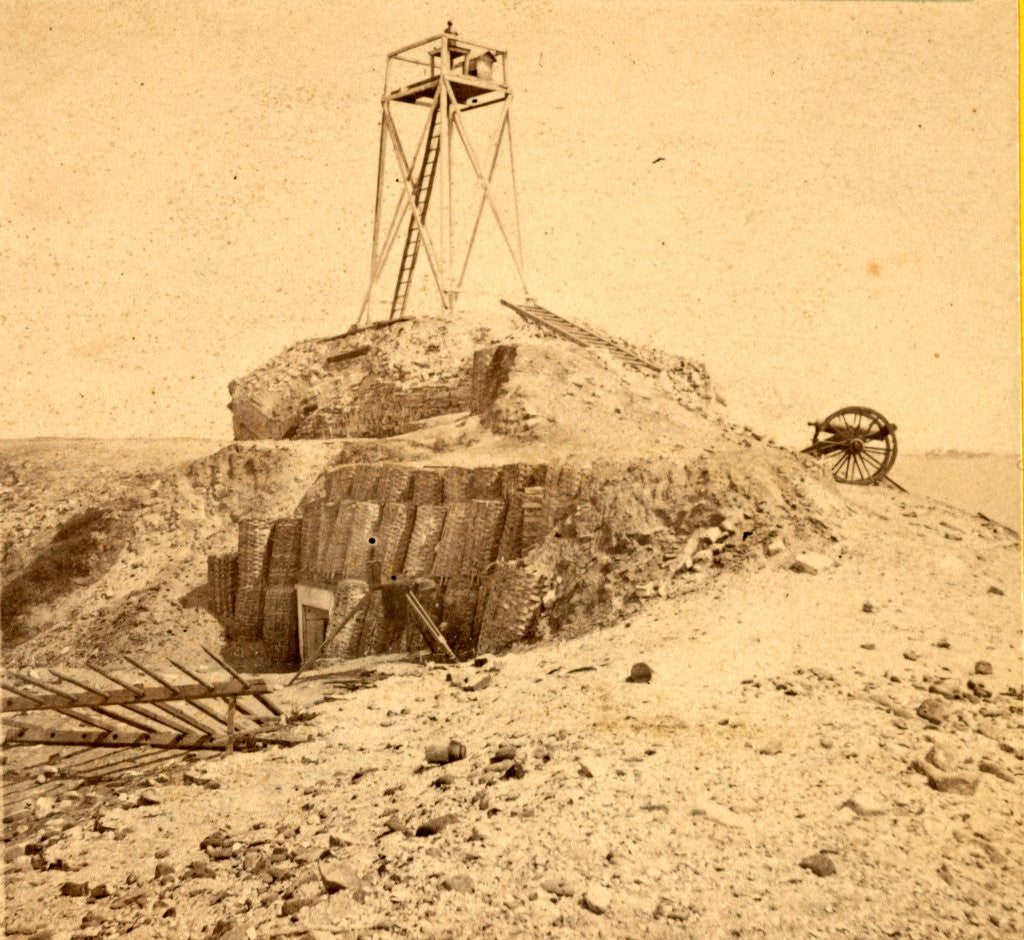 Detail of The light house of Fort Sumpte, Charleston Harbor, S.C by Anonymous