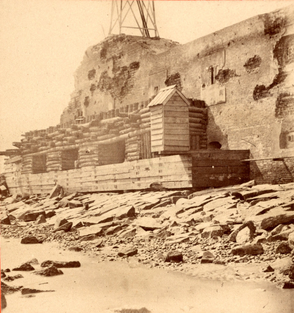 Detail of Exterior view of Fort Sumter, S.C by Anonymous