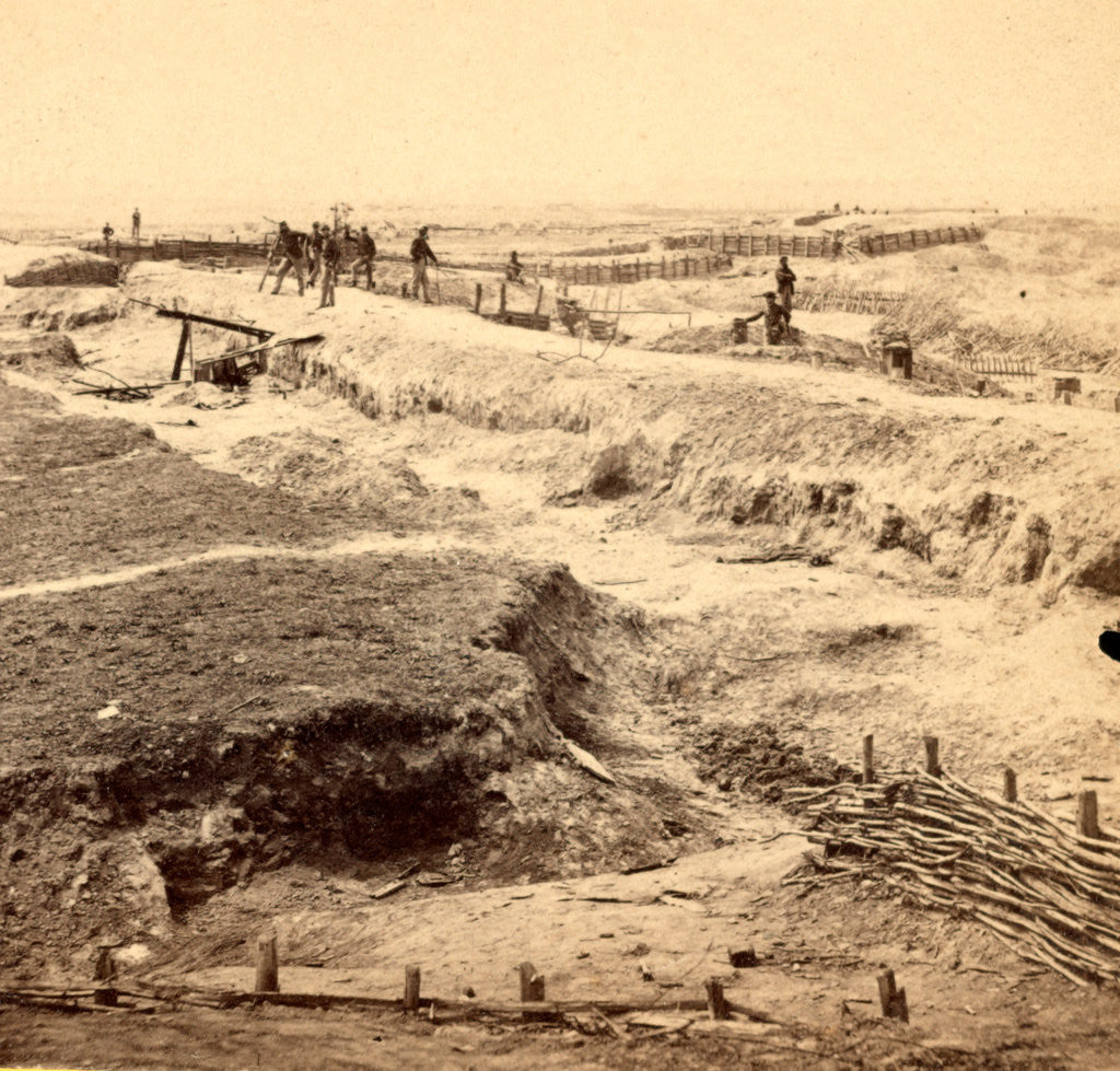 Detail of Interior of the rebel works in front of Petersburgh (i.e. Petersburg), Va. View taken April 3, 1865, USA by Anonymous