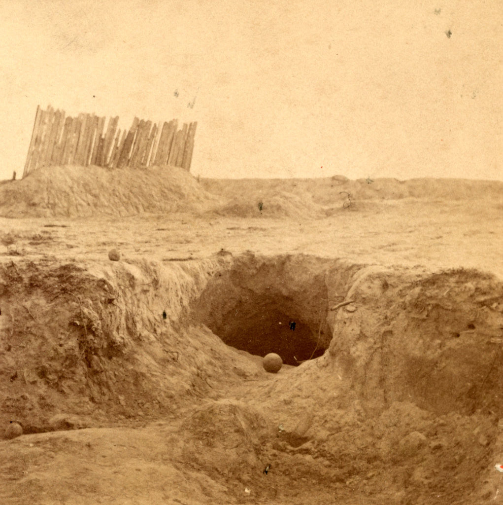 Detail of Fortifications and bomb-proofs, in front of Petersburgh (i.e. Petersburg), Va, USA by Anonymous