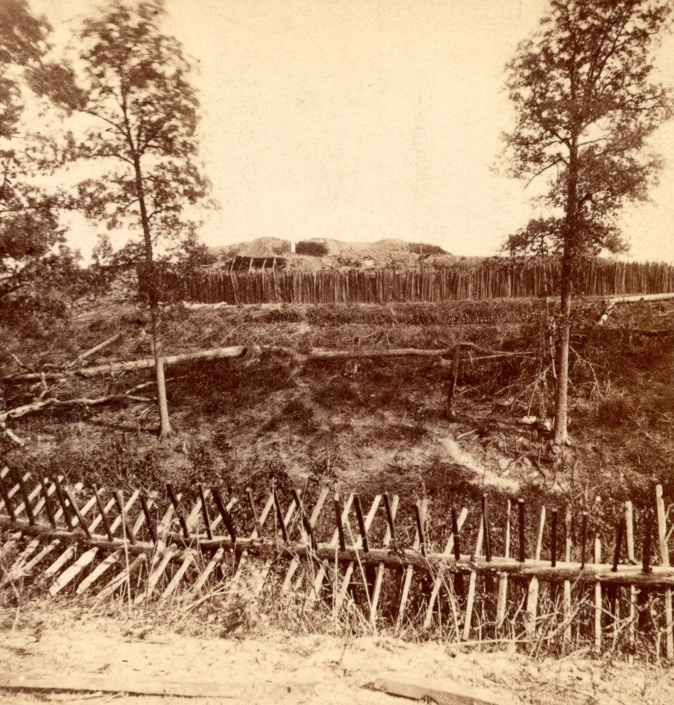 Detail of Rebel fortifications, north side of the city, Atlanta, Ga., USA by Anonymous