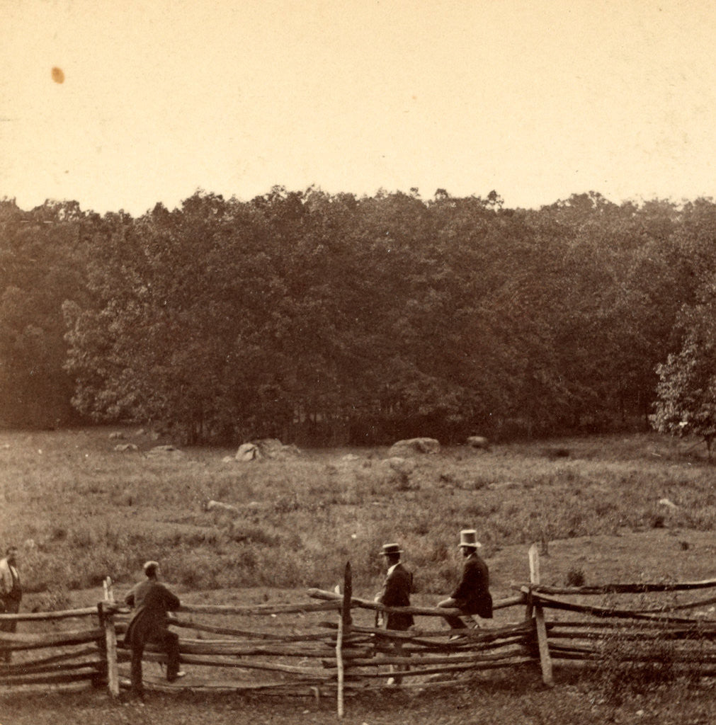 Detail of Meadow over which the 2d Mass. and 27th Indiana charged on morning of July 3d by Anonymous
