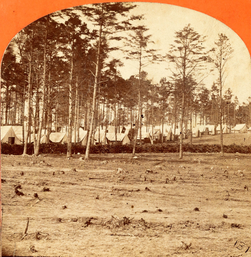 Detail of Headquarters Army of the Potomac, Brandy Station, VA, April, 1864, USA by Anonymous
