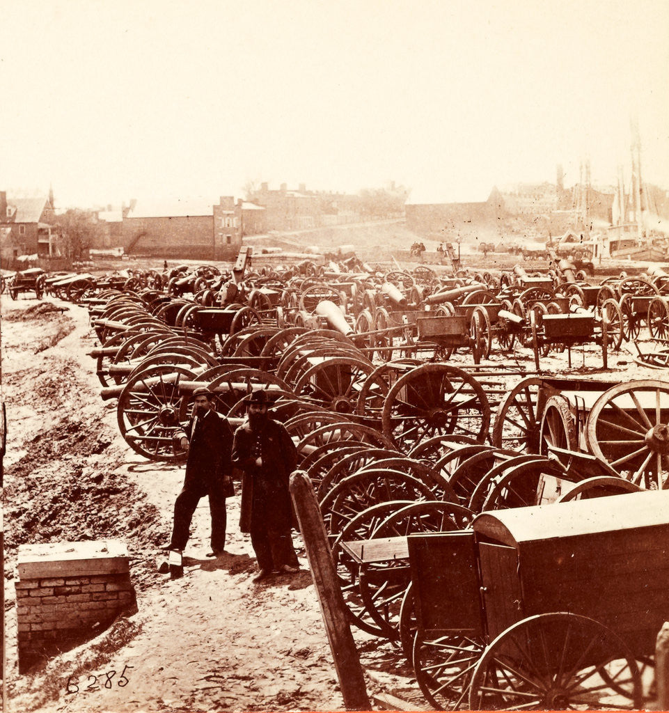 Detail of Artillery captured from the rebels, USA by Anonymous