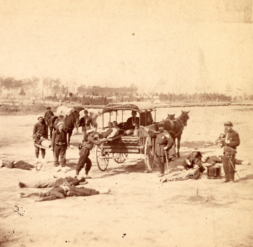 Detail of The Ambulance Corps., USA by Anonymous