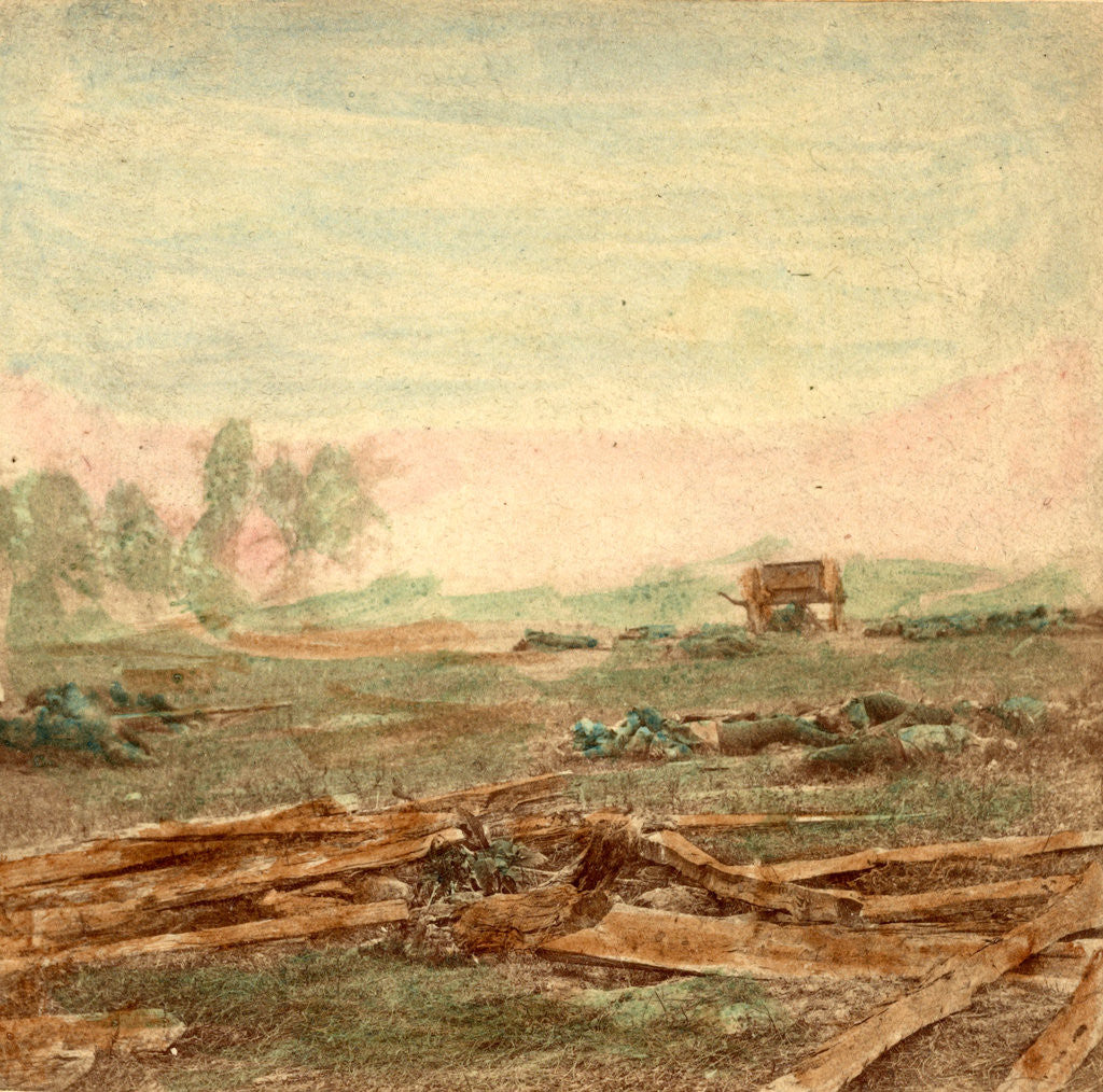 Detail of View on battle field of Antietam where Sumner's Corps charged the enemy. Scene of terrific conflict, USA by Anonymous