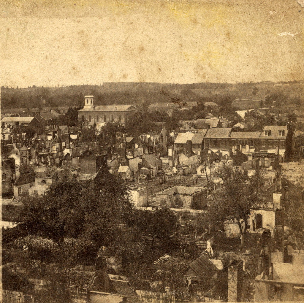 Detail of General view from market house, (looking south-east), USA by Anonymous