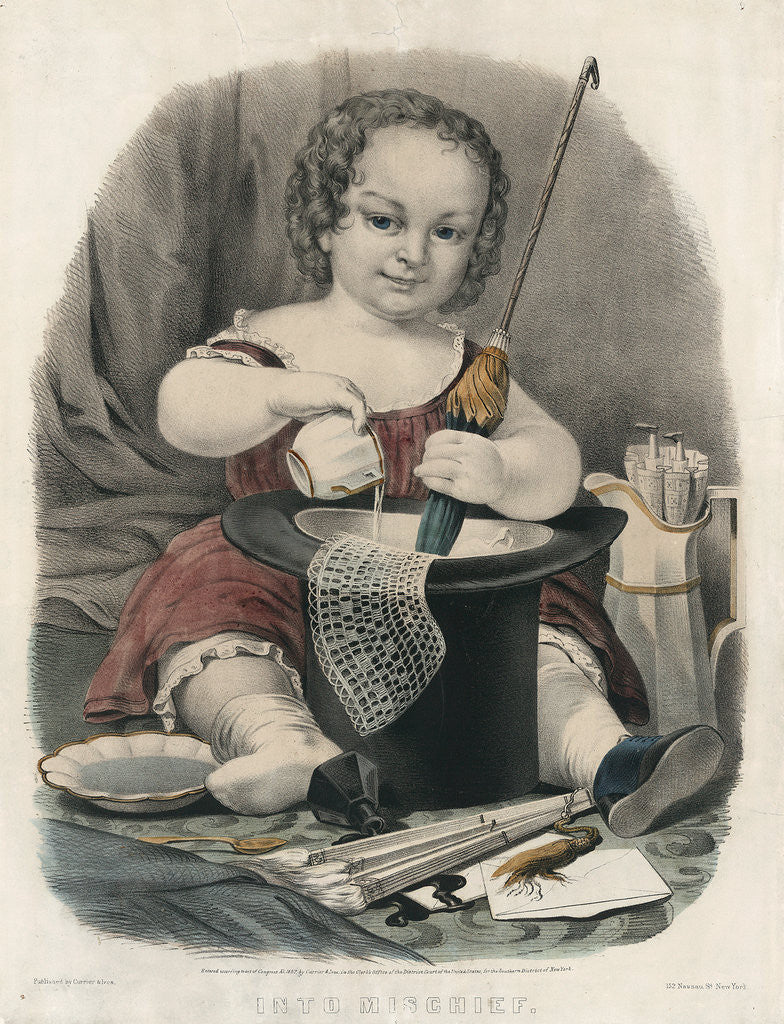 Detail of Into mischief by Anonymous