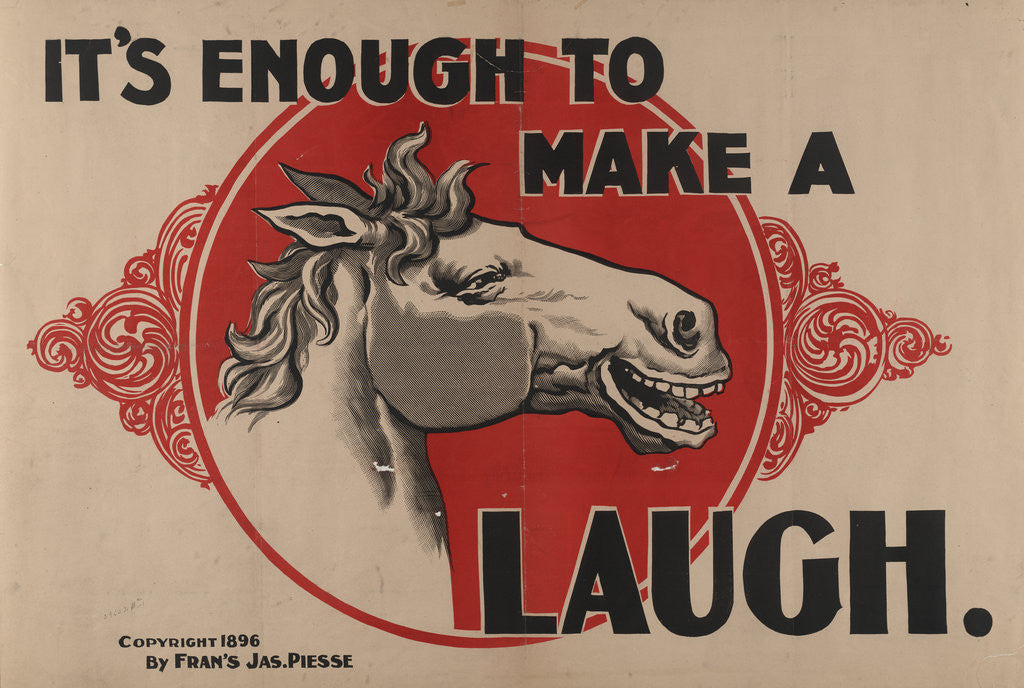 Detail of It's enough to make a horse image laugh by Anonymous