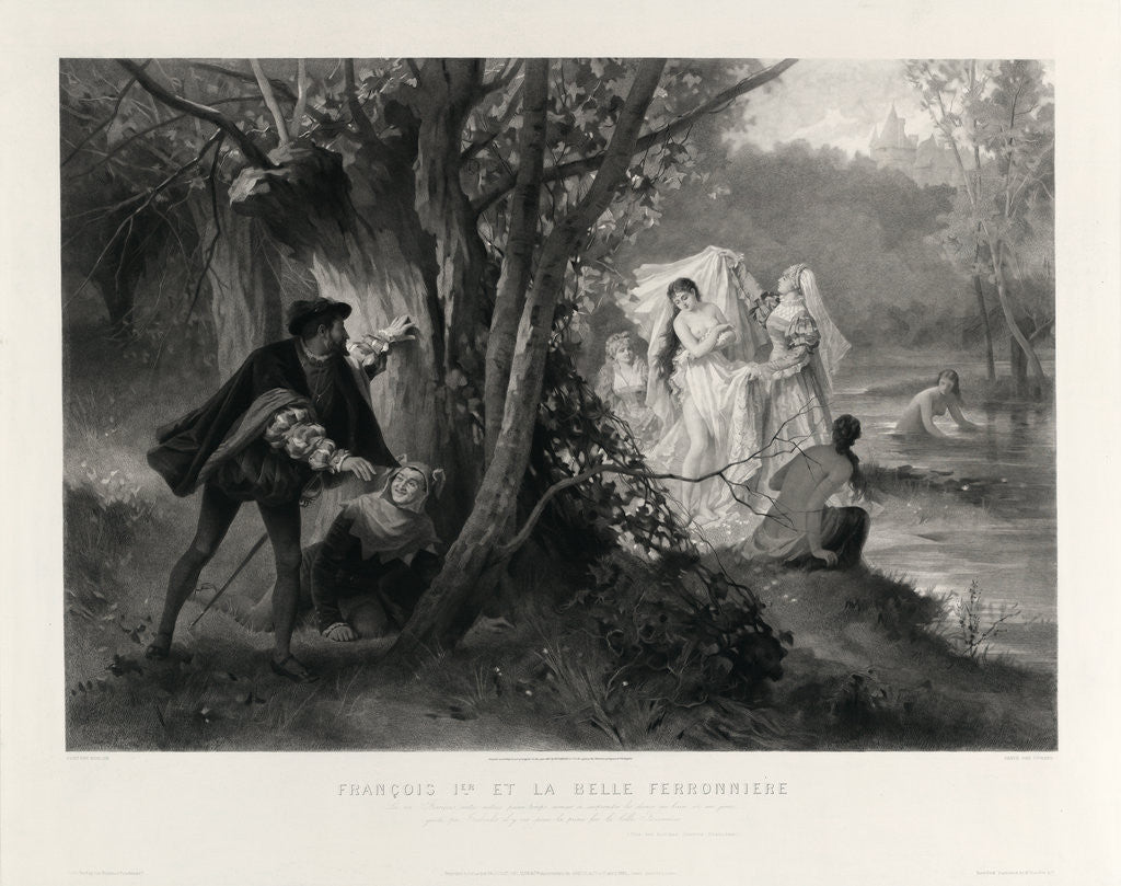 Detail of François 1er et la belle ferronniere by Anonymous