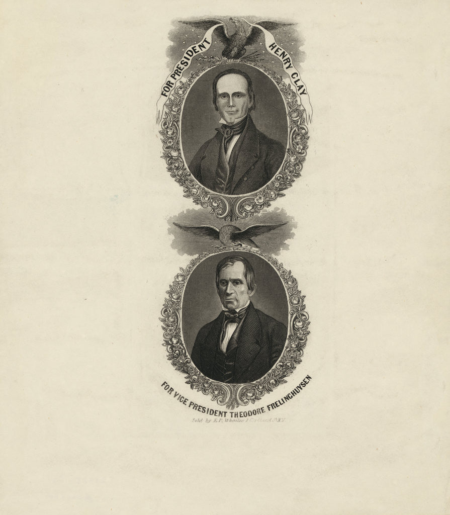 Detail of For president, Henry Clay. For vice president, Theodore Frelinghuysen by Anonymous