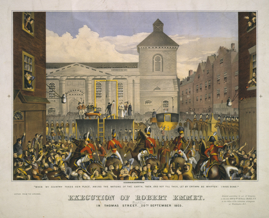 Detail of Execution of Robert Emmet in Thomas Street, Dublin, 20th September 1803 by Anonymous