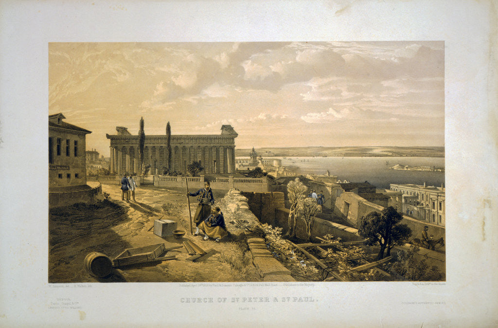 Detail of Church of St. Peter & St. Paul by William Simpson