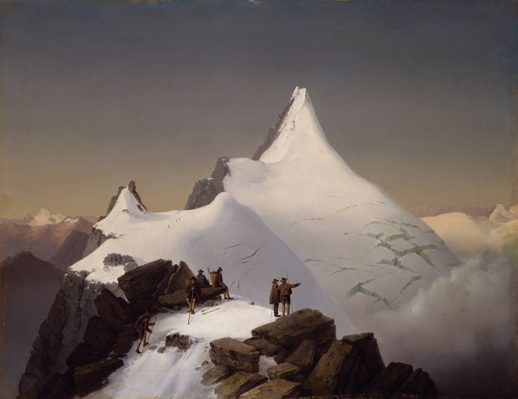 Detail of Mountain Scene by Marcus Pernhart