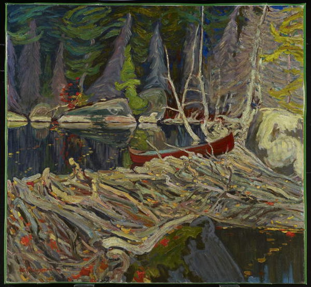 Detail of The Beaver Dam, 1919 by James Edward Hervey Macdonald