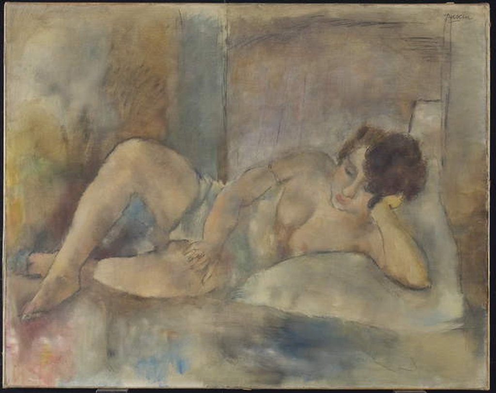 Detail of Reclining Nude, c.1920 by Jules Pascin