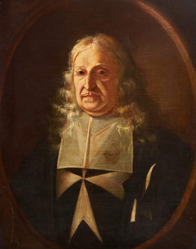 Detail of Grand Master Gregorio Carafa by Maltese School