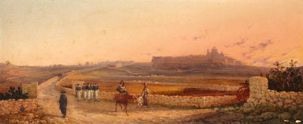 Detail of Mdina, Malta, 1888 by Giancinto Gianni