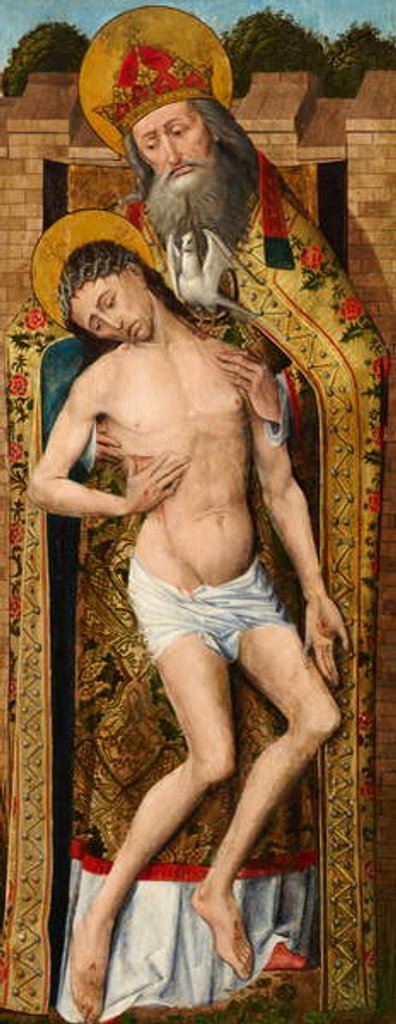 Detail of Holy Trinity, exterior panel of the Weston Triptych, c.1480 by Rogier van der (school of) Weyden