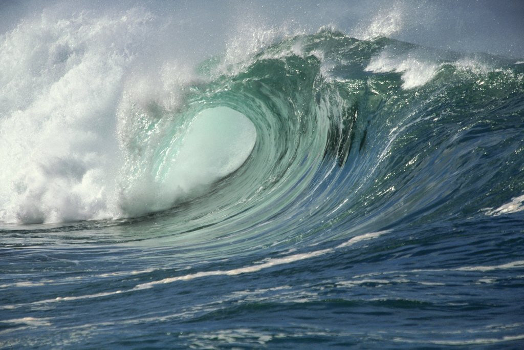 Detail of Shorebreak Waves in Waimea Bay by Anonymous