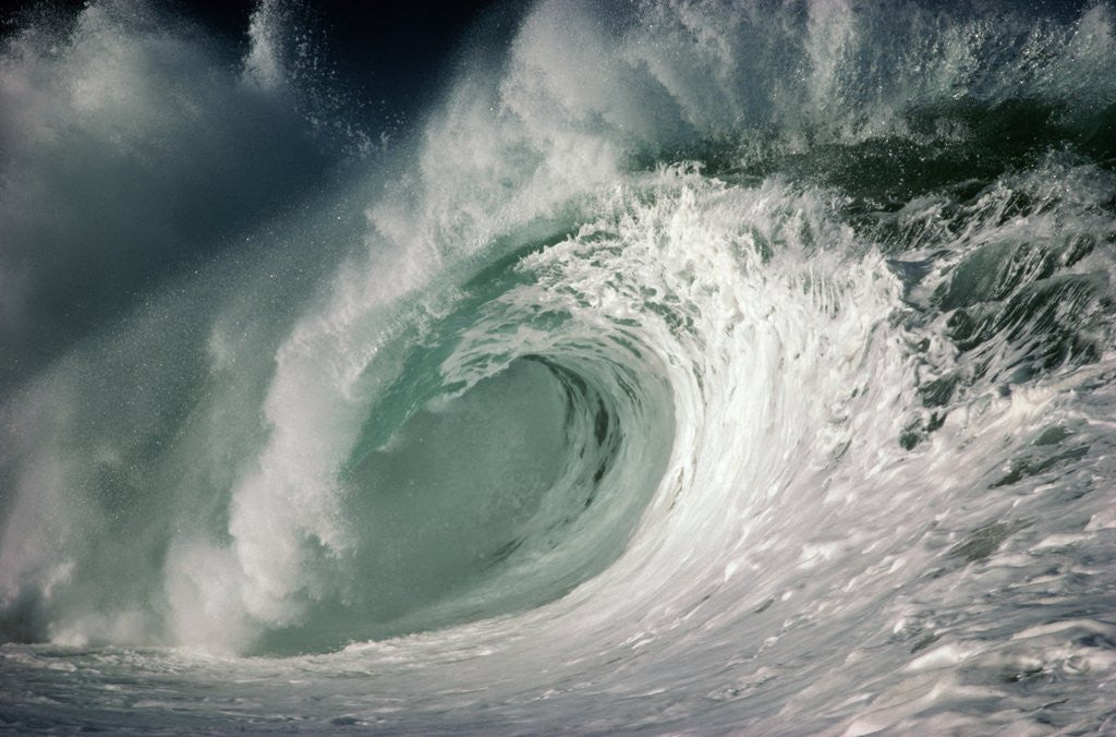 Detail of Shorebreak Waves in Waimea Bay by Anonymous