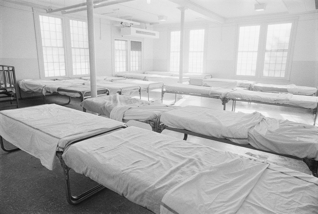 Detail of Empty Beds by Anonymous