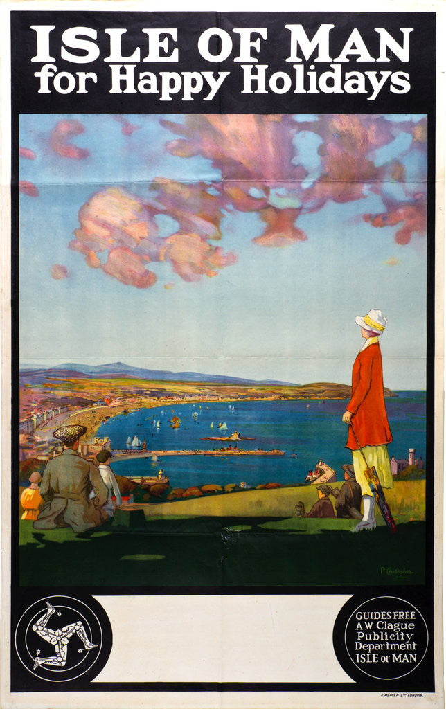 Detail of Isle of Man for Happy Holidays Douglas Bay by P. Chisholm