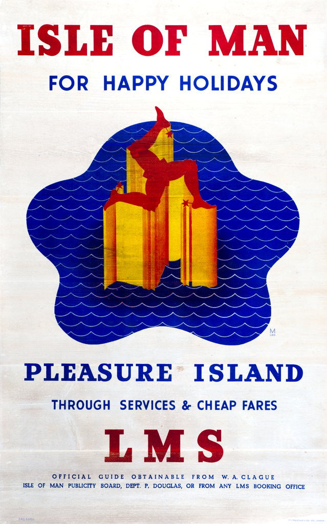 Detail of Isle of Man for Happy Holidays Pleasure Island LMS by London Midland and Scottish Railway