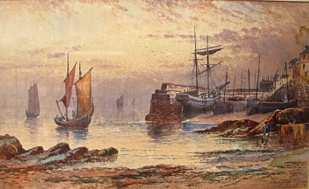 Detail of Old Quay, Newlyn, 1887 by Henry John Williams