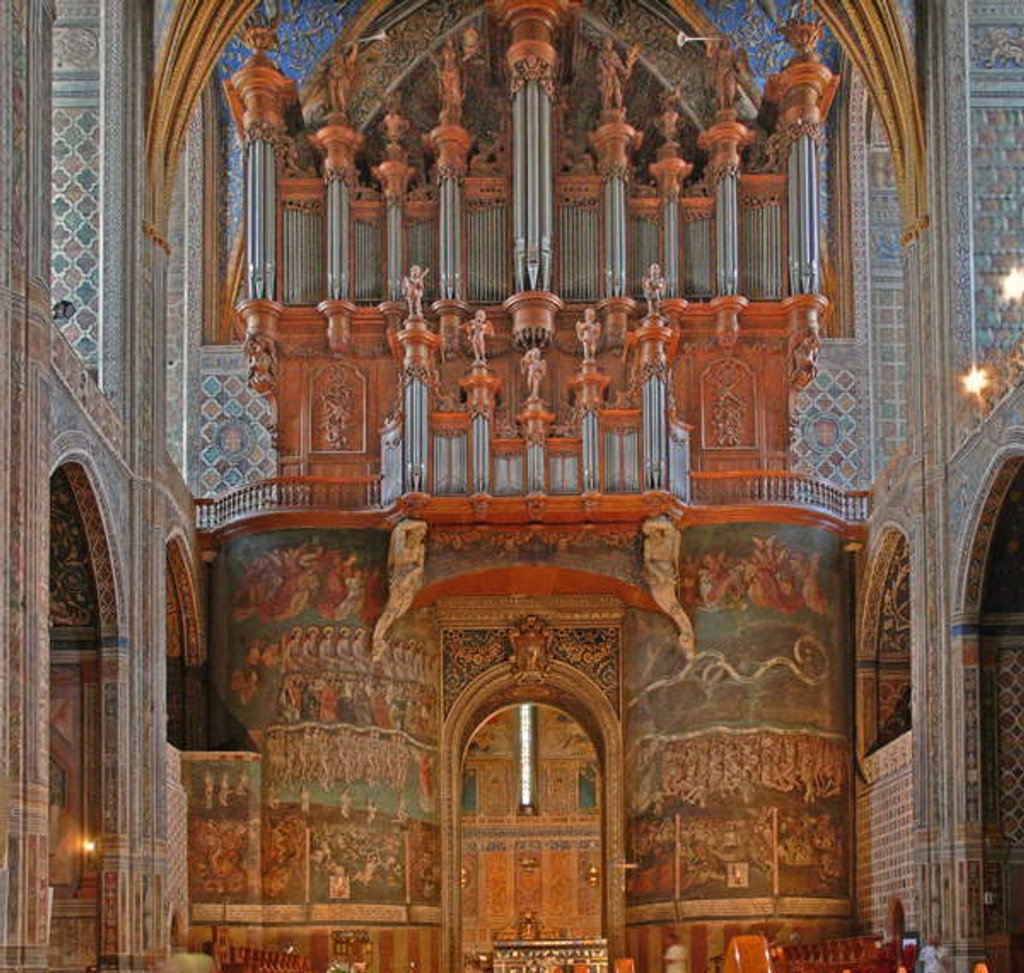 Detail of Depicting the organ with the Last Judgement by French School