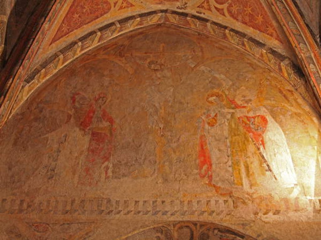 Detail of Depicting the Crucifixion with Mary and St John by French School