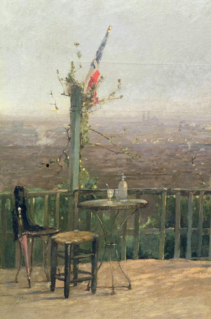 Detail of Paris seen from the heights of Montmartre by Jean d' Alheim