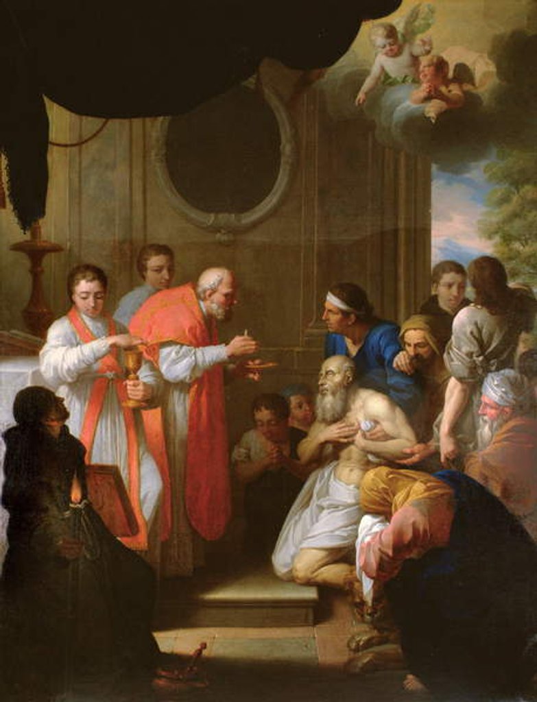 Detail of St Roch curing the plague-stricken by Jacques Gamelin