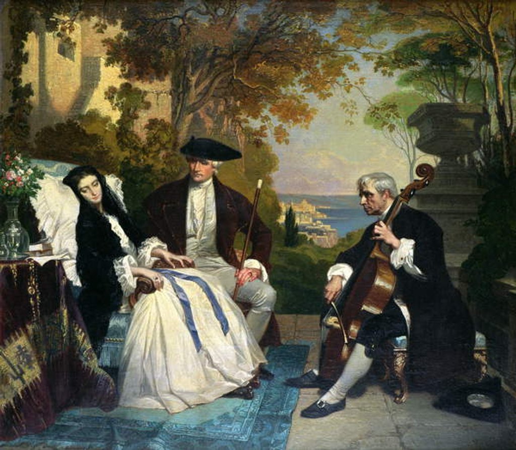 Detail of The Convalescent by Jean Jalabert