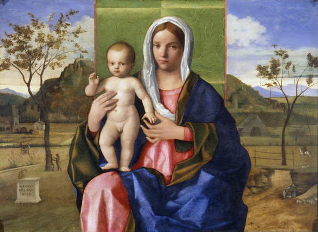 Detail of Madonna and child, 1510 by Giovanni Bellini