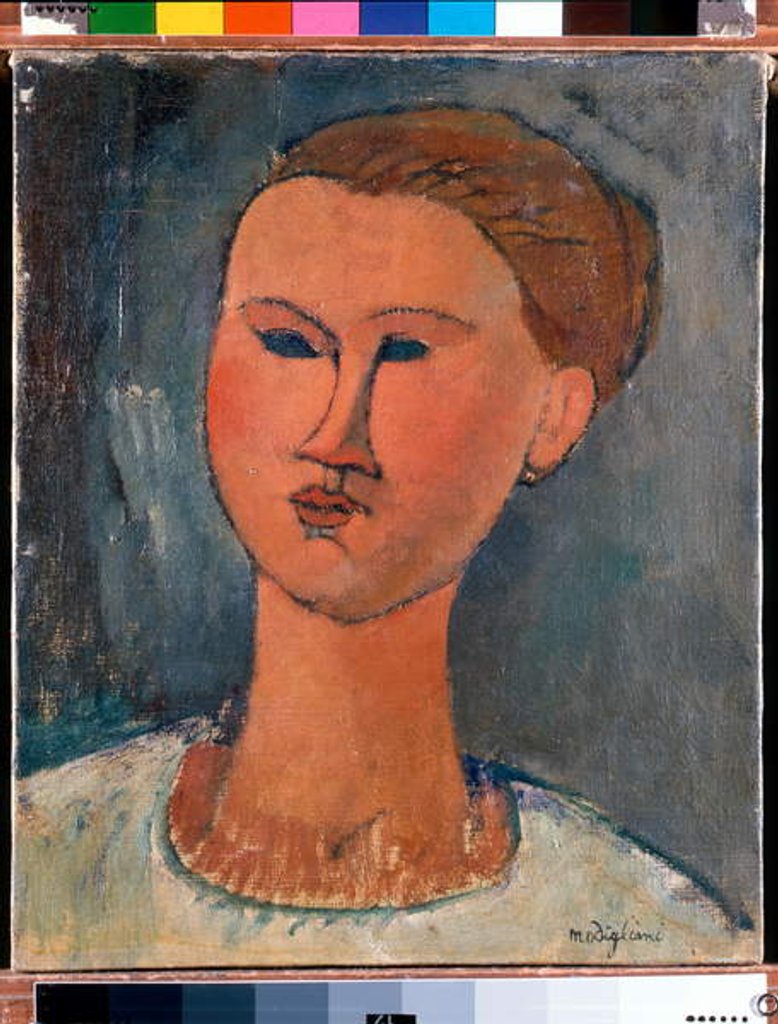 Detail of Head of Young Lady, 1915 by Amedeo Modigliani