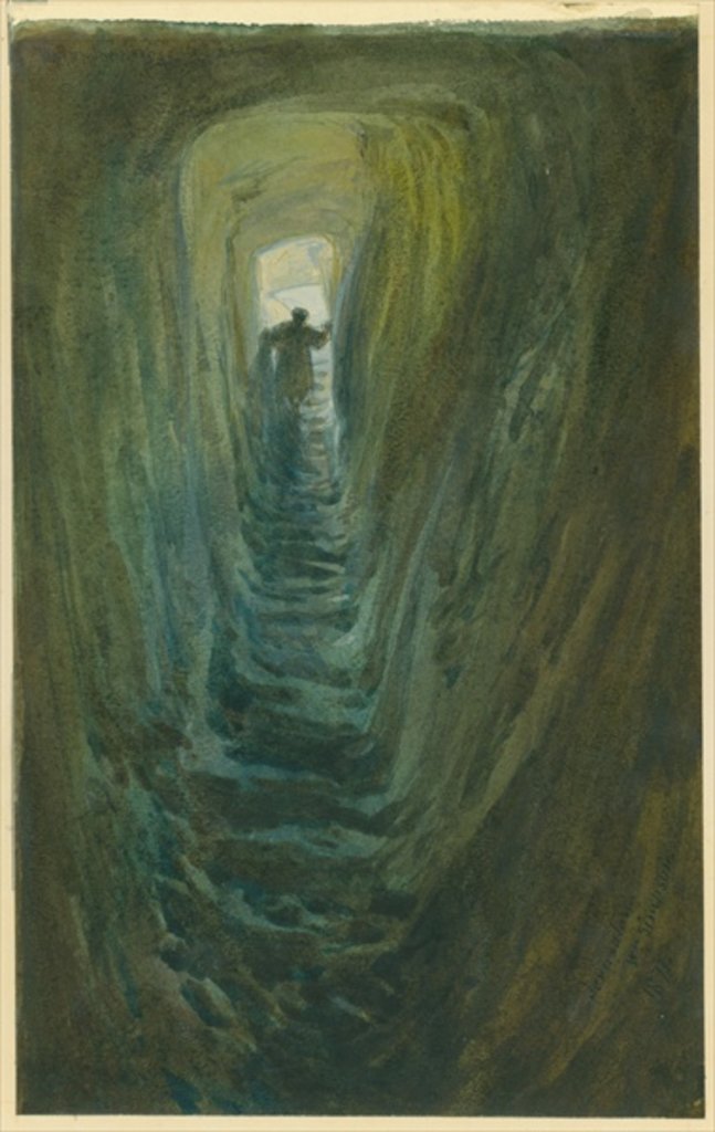 Detail of Well of the Steps, Jerusalem, 1871 by William 'Crimea' Simpson