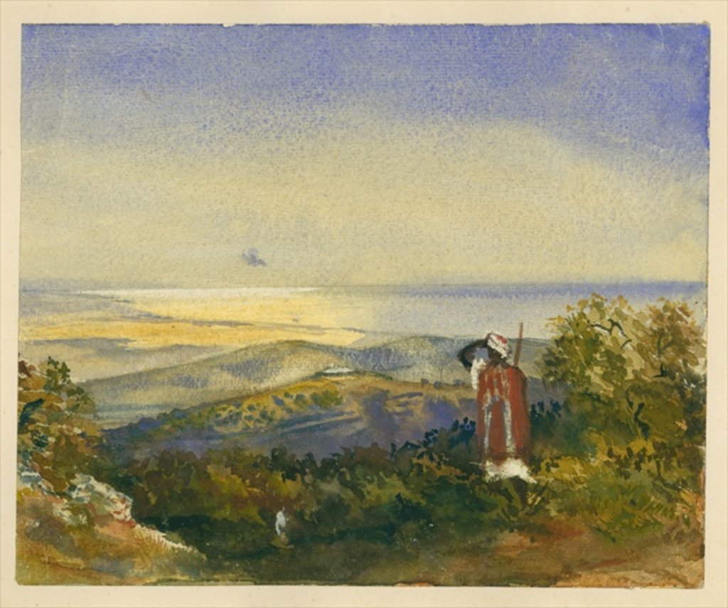 Detail of The Mahrakah, Carmel by Claude Conder