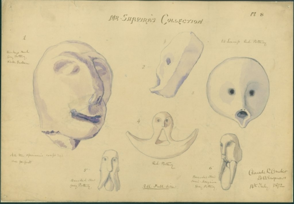 Detail of Mr Shapira's Collection by Claude Conder