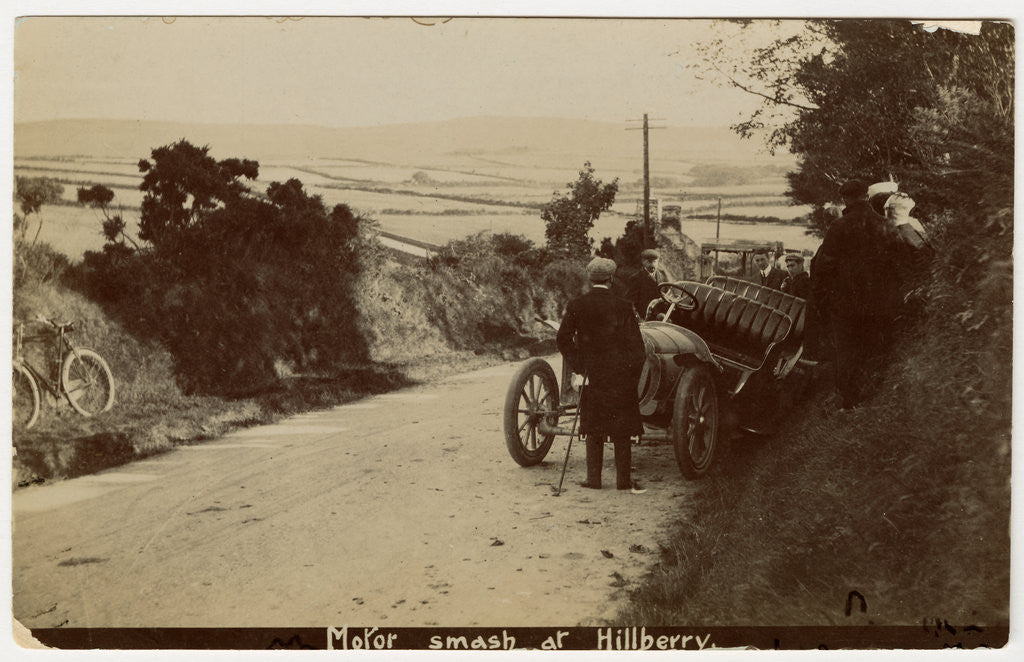 Detail of Motorcar smash at Hillberry by Anonymous