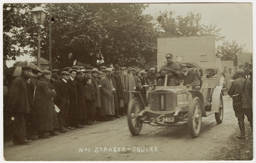 L.R. Squire at the start, 1907 Tourist Trophy Heavy Touring Motorcar race by Anonymous