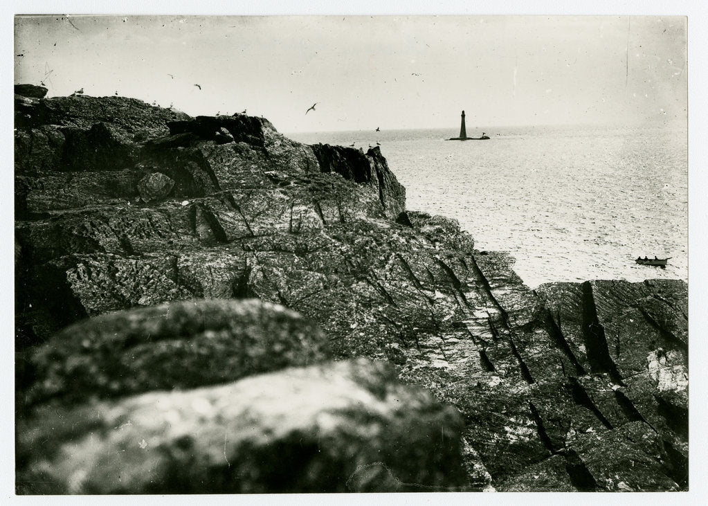 Detail of Chicken Rock lighthouse by George Bellett Cowen