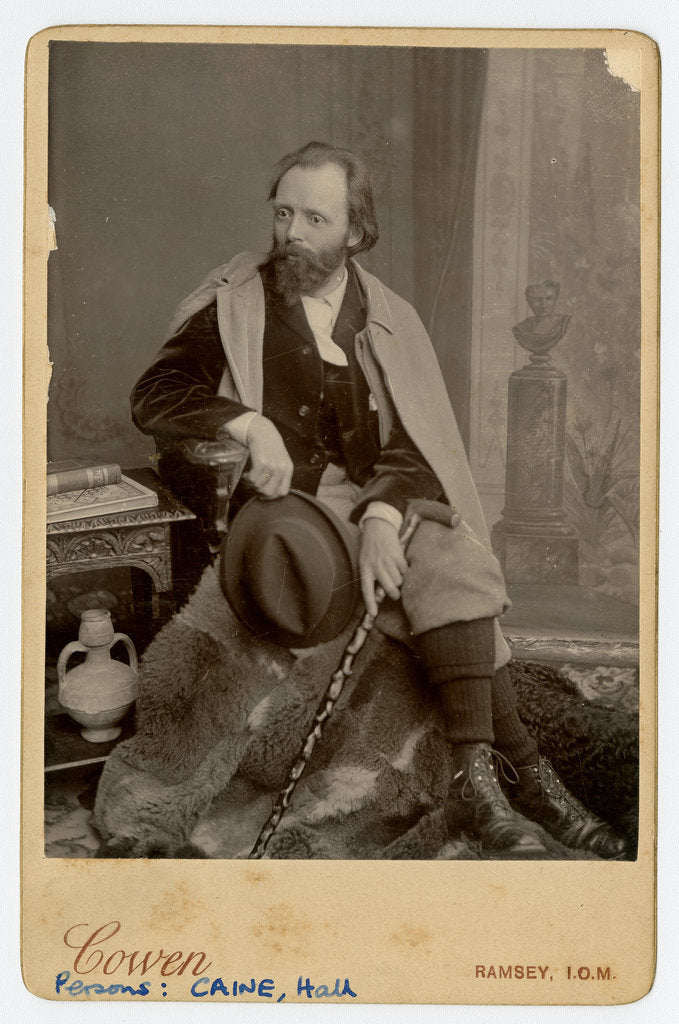 Detail of Hall Caine by George Bellett Cowen