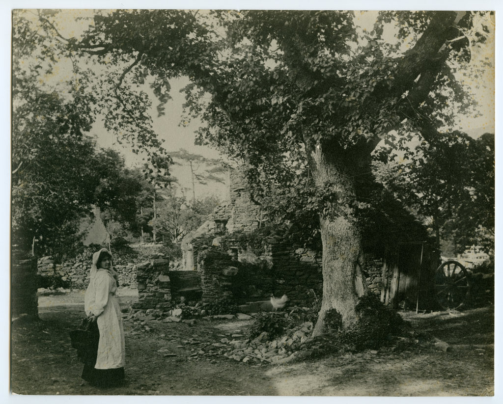 Detail of J.M. Gibson (nee Christian) at the Starch Mill, Sulby by George Bellett Cowen