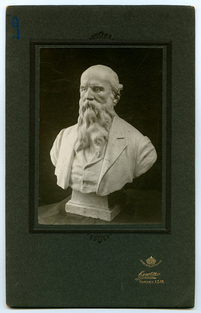 Detail of Bust of Daniel Kelly - schoolmaster by George Bellett Cowen