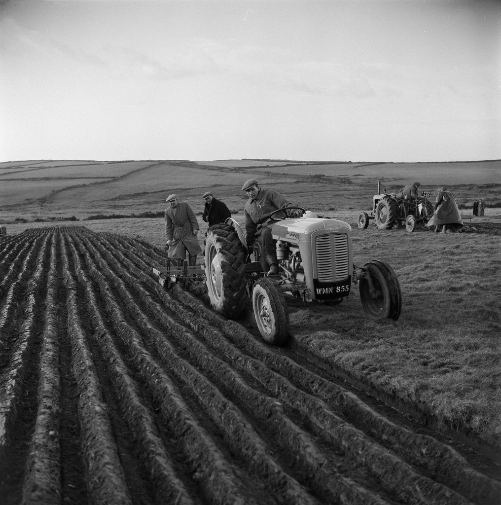 Detail of Cronk-y-Voddy ploughing by Manx Press Pictures