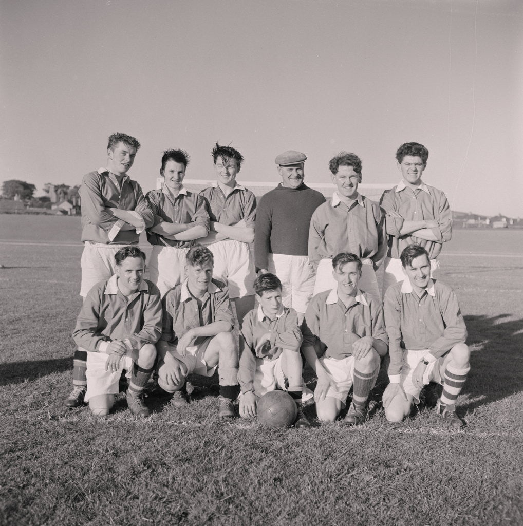 Detail of Times versus Examiner football match by Manx Press Pictures