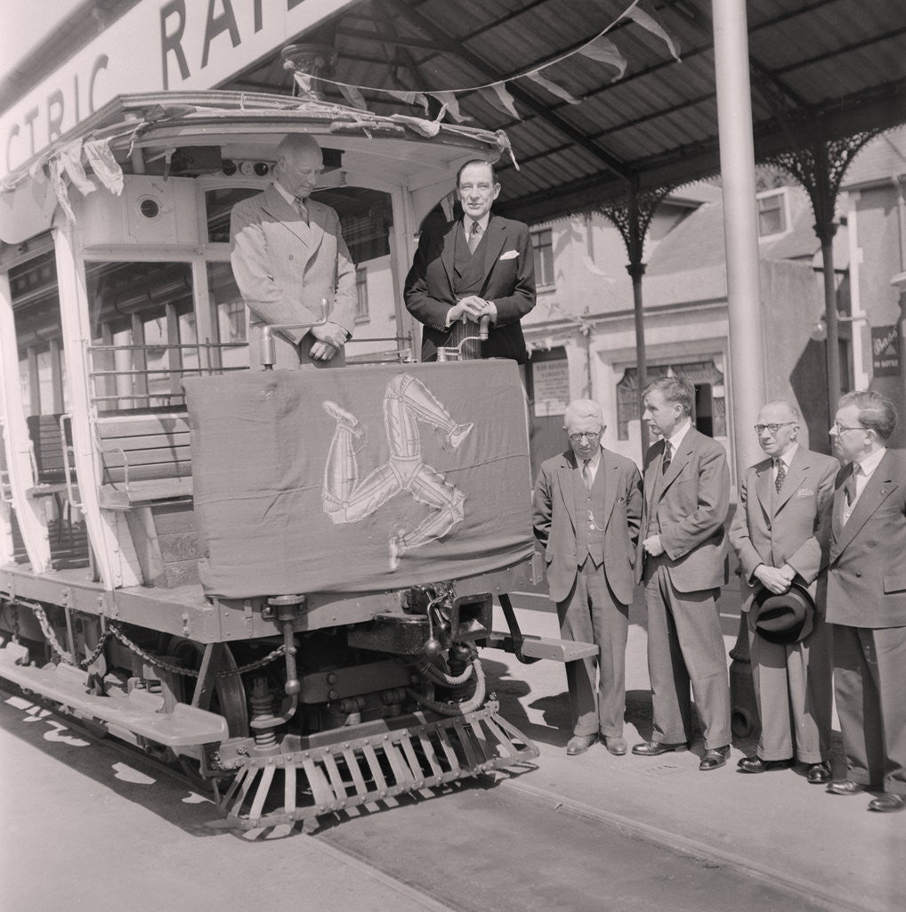 Detail of Nationalised Manx Electric Railway (M.E.R.) car by Manx Press Pictures